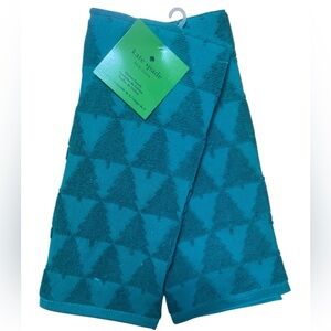 Kate Spade Green Christmas Trees Kitchen Towels Set of 2